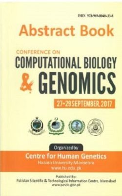 Cover of the Computational Biology and Genomics Conference Abstract Book, 2017