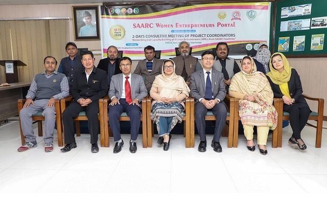 Participants in the SAARC Women Entrepreneurs Portal consultative meeting