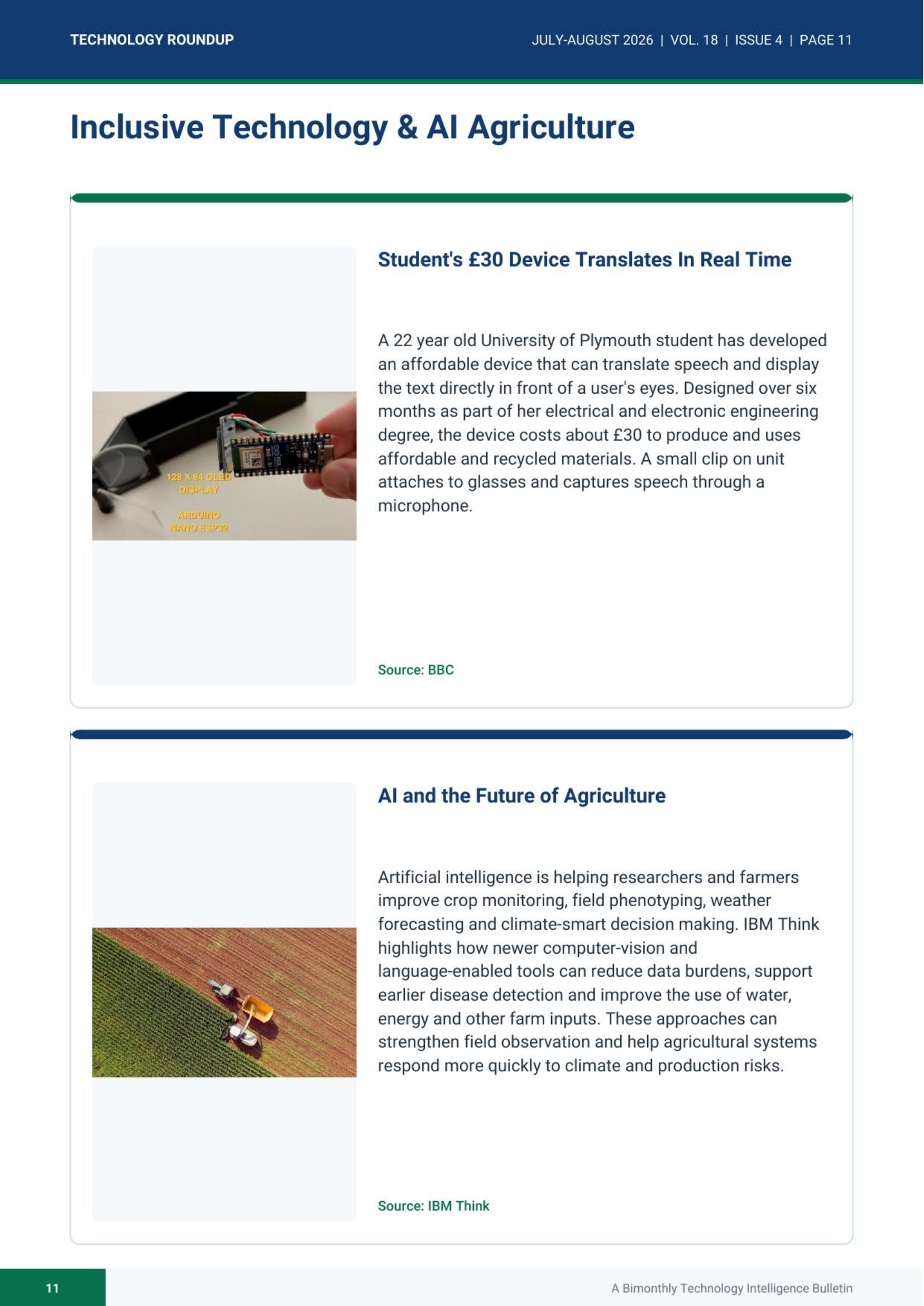 Technology Roundup July-August 2026 - page 11