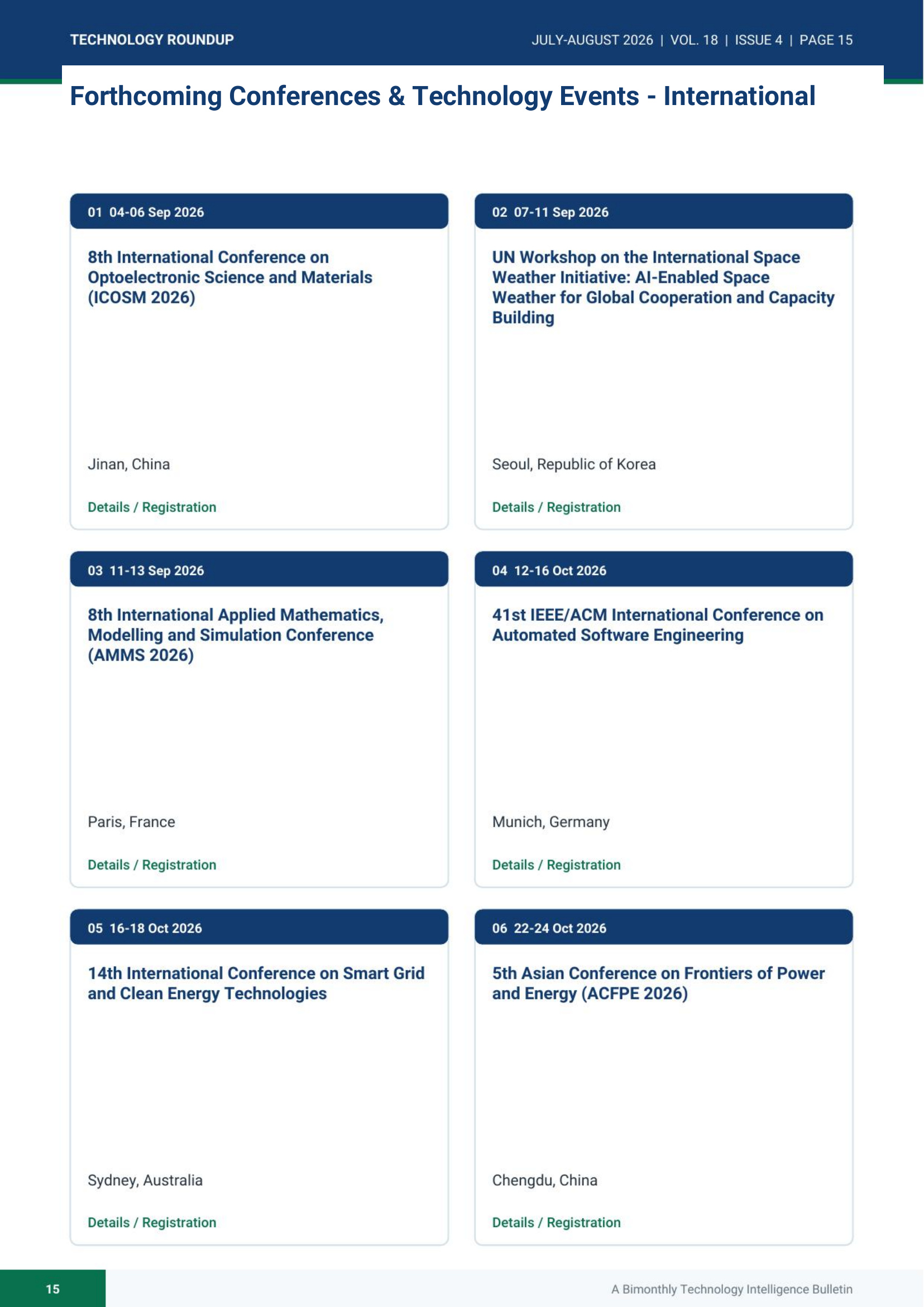 Technology Roundup July-August 2026 - page 15
