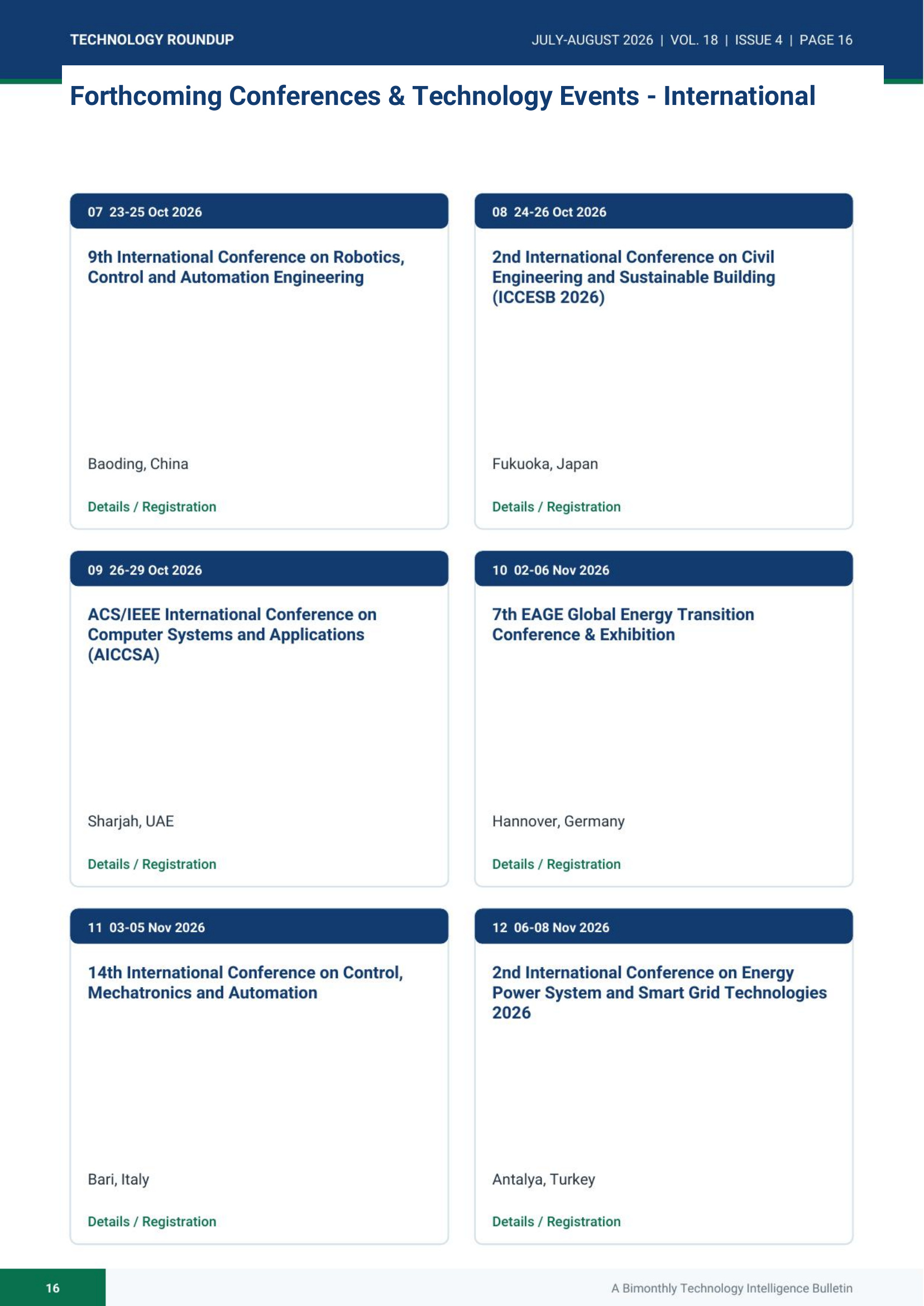 Technology Roundup July-August 2026 - page 16