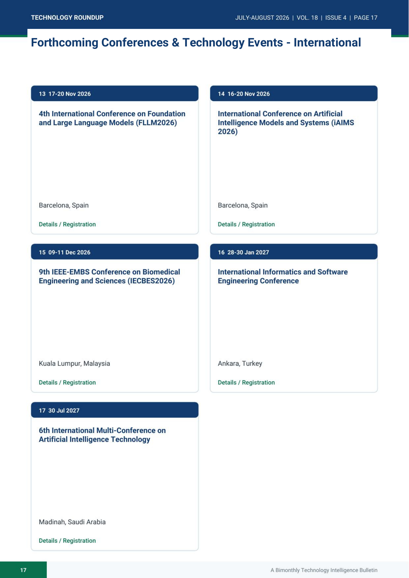 Technology Roundup July-August 2026 - page 17