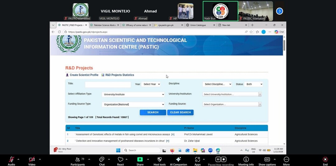 PASTIC Hosts Hybrid Webinar on Data Analytics with SPSS