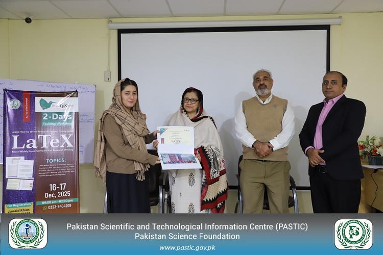 PASTIC Successfully Concludes Two-Day LaTeX Training Workshop at PASTIC National Centre, QAU Campus, Islamabad.