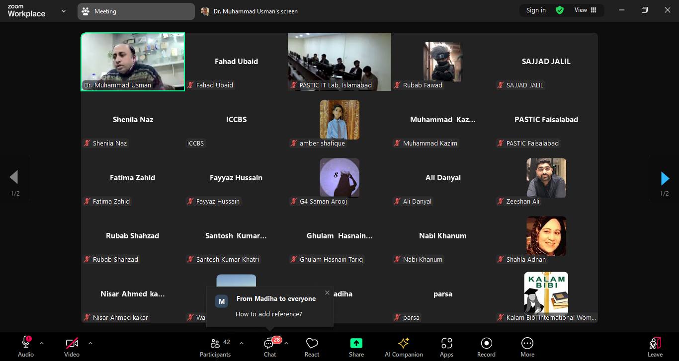 PASTIC AND QAU HOLD SEMINAR TO PROMOTE “RESEARCH CULTURE AMONG UNDERGRADUATE STUDENTS”