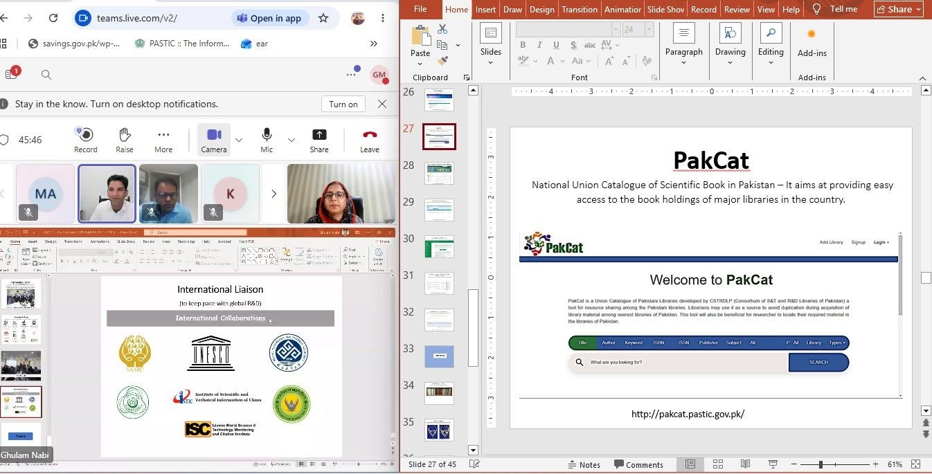 Promotion and Utilisation of PASTIC Databases (PSA & NJA)